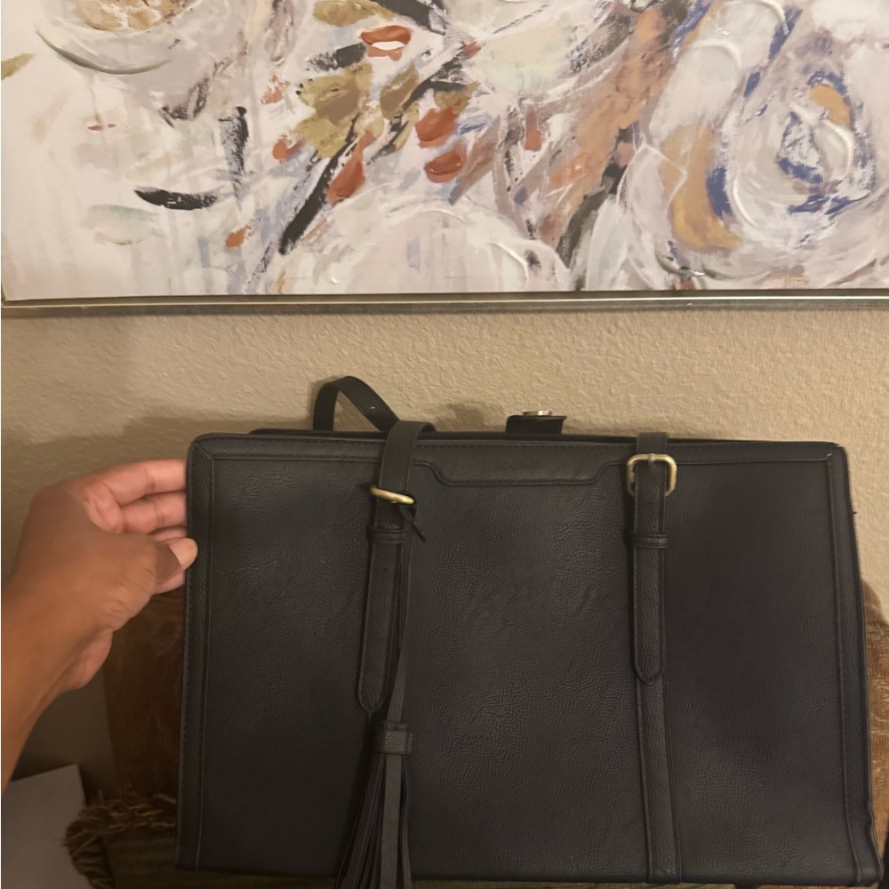 ‼️SOLD‼️Elegant Leather Black Women's Bag/Briefcase New!